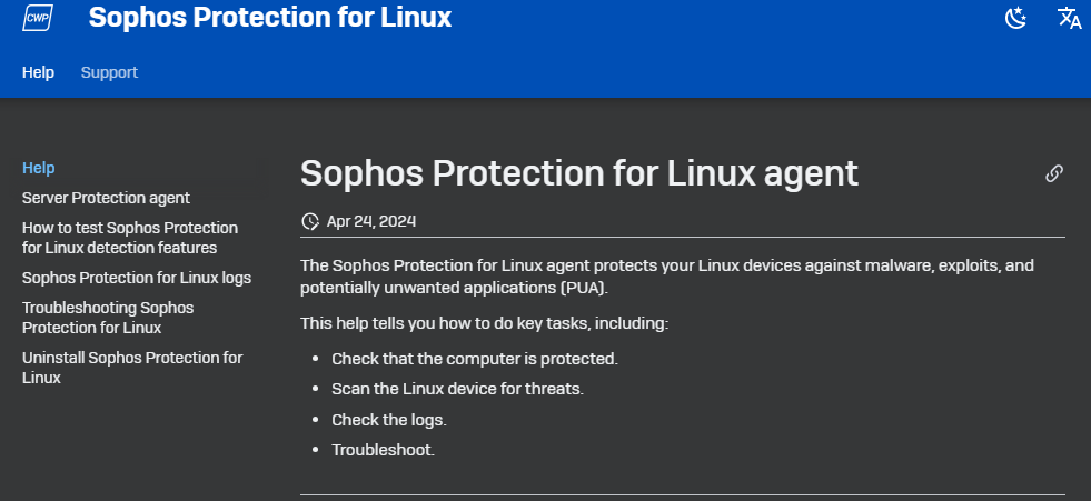 Sophos antivirus linux protection