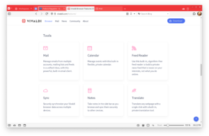 Screenshot vivaldi