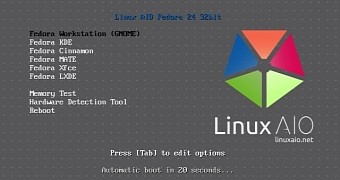 All fedora 24 linux flavors on a single live iso image is now a dream come true