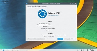 Kubuntu 17 04 zesty zapus is shipping with kde plasma 5 9 and folder view mode