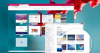 Vivaldi 1 10 web browser to let users sort downloads set start page wallpaper