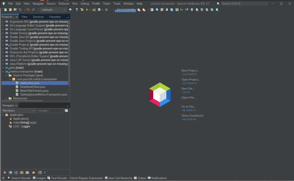 NetBeans IDE on Ubuntu 24.04 screenshot