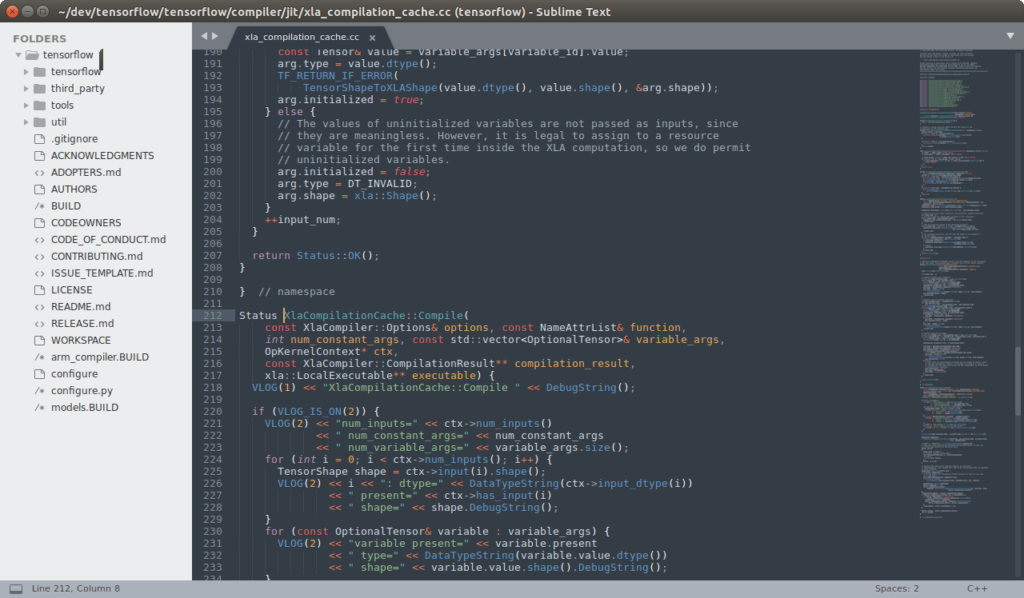 Sublime Text on Ubuntu 24.04 screenshot