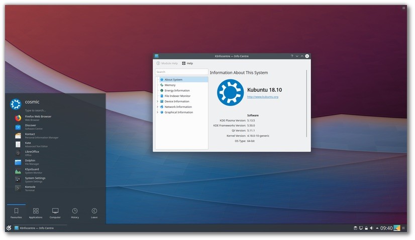 Kubuntu 18 10 released with snap integration in plasma discover kde plasma 5 13 523336 2