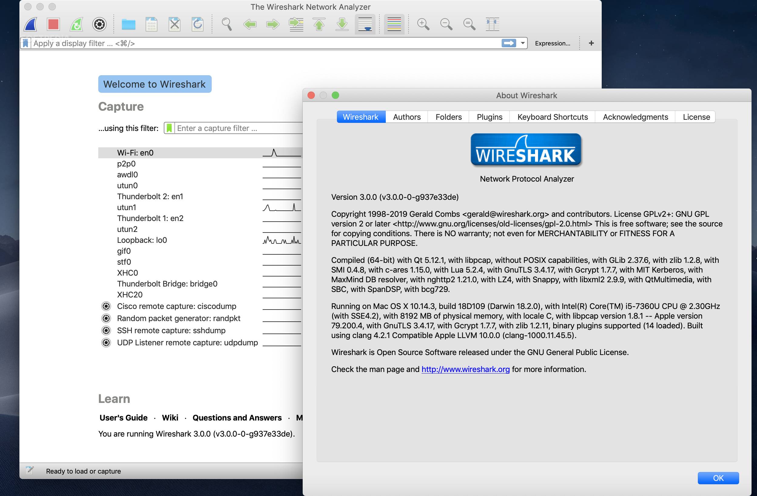 wireshark linux service