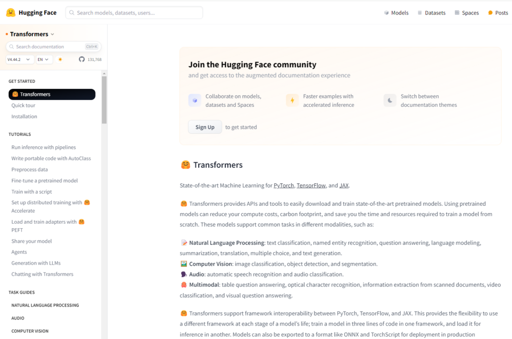 Hugging face transformers ai