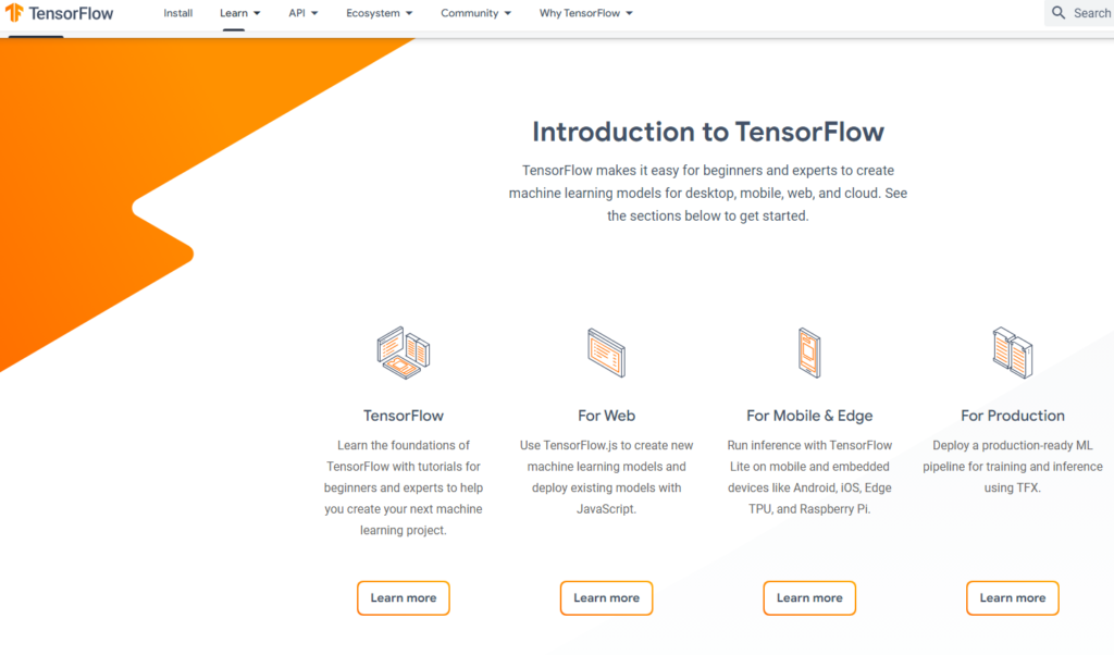 Tensor flow ai