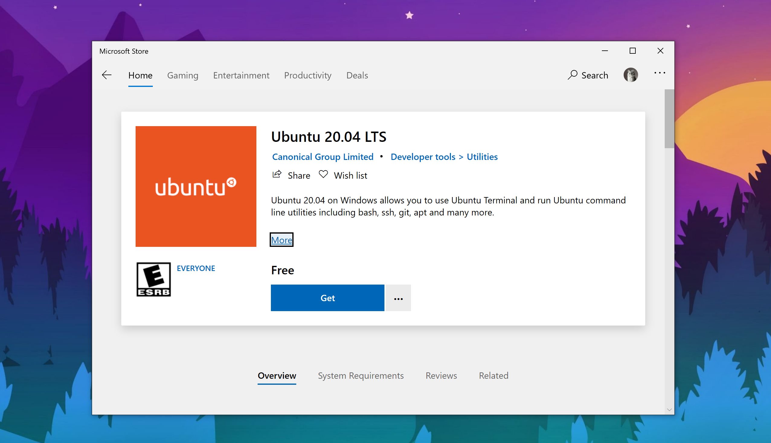 Ubuntu 20.04 LTS Launches in the Windows 10 App Store