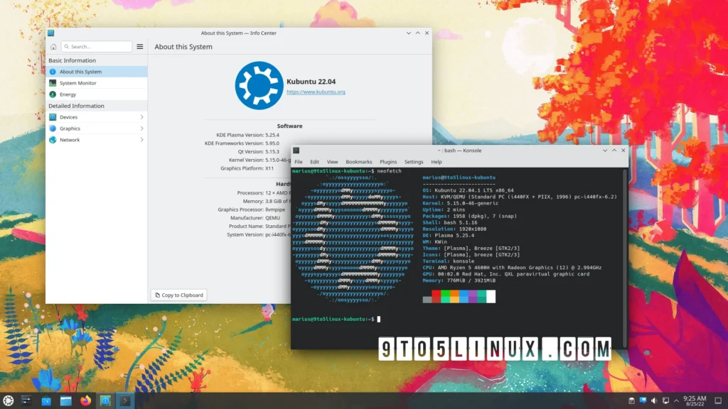 You can now install kde plasma 525 on kubuntu 2204.webp