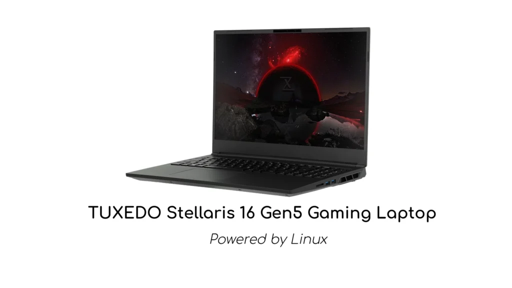 Tuxedo stellaris 16 linux gaming laptop now comes with an.webp