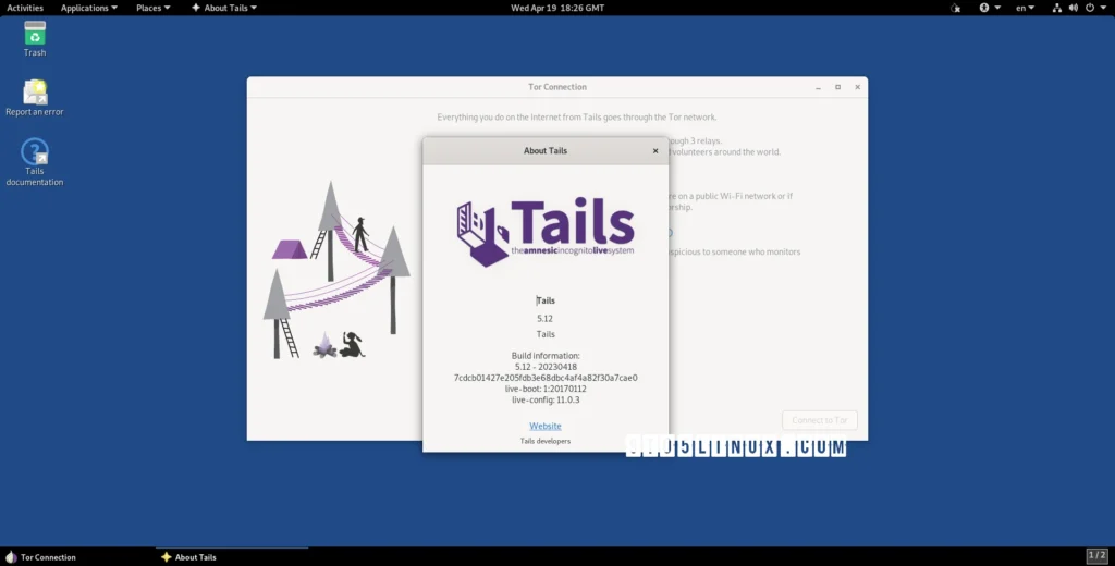 Tails 512 anonymous os launches with new persistent storage features.webp