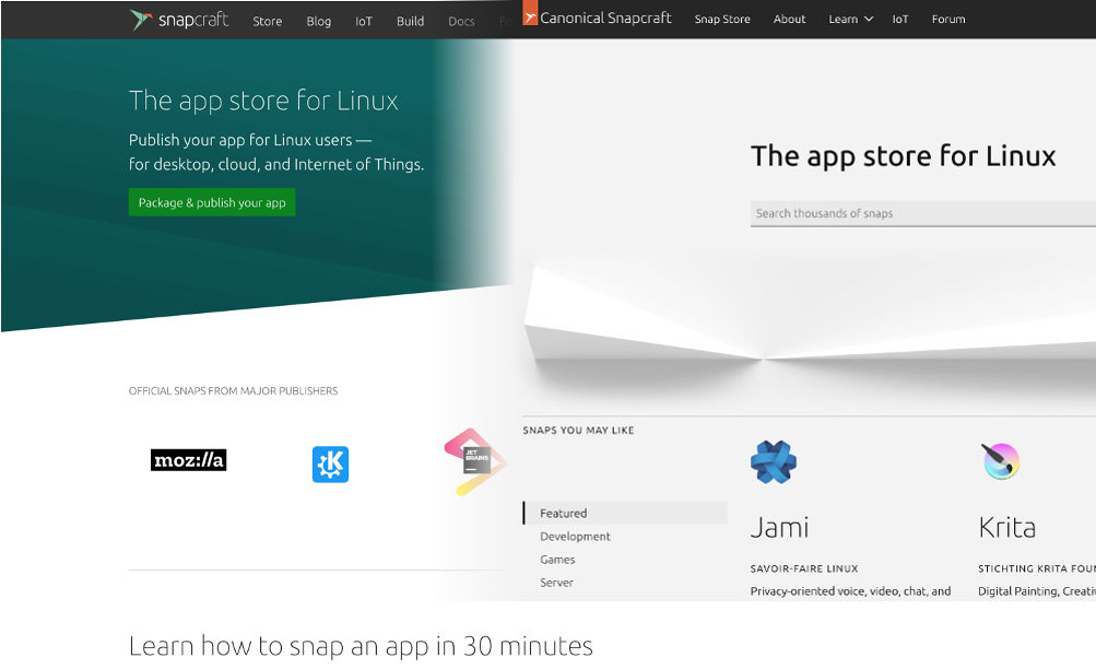 Snapcraft.io reloaded: check out the new look and feel | Ubuntu