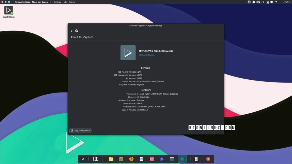 Nitrux 29 released with new upgrade tool latest kde software.webp