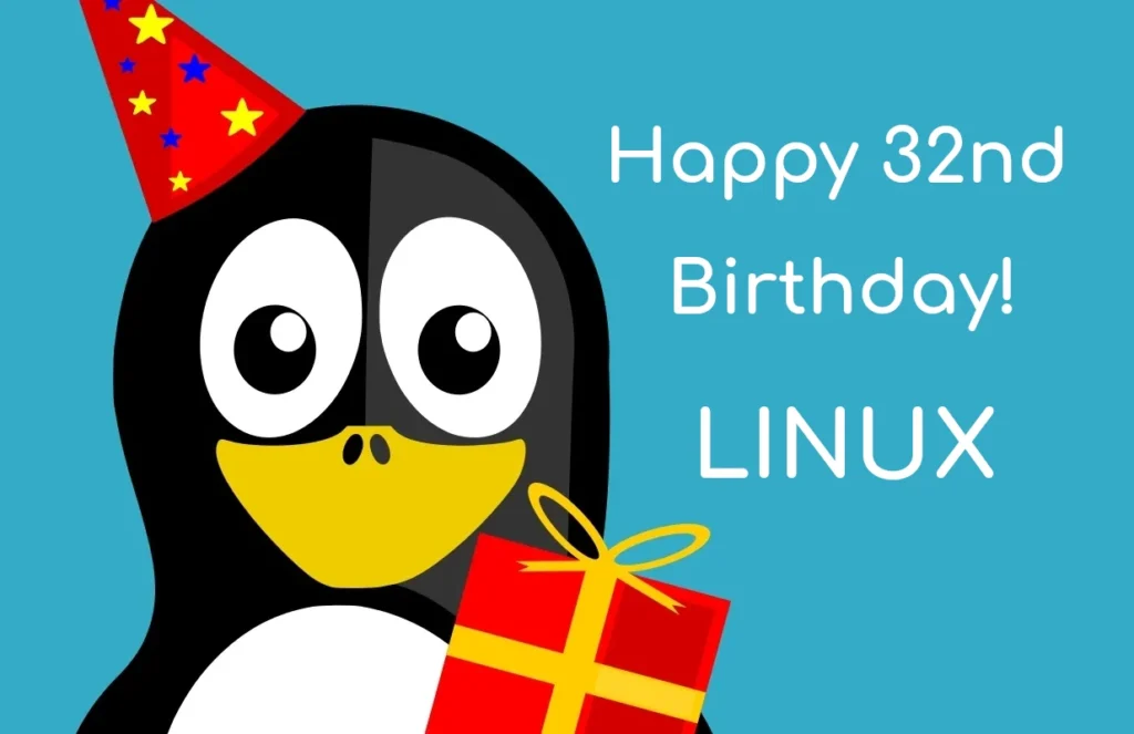 Happy 32nd birthday linux 9to5linux.webp