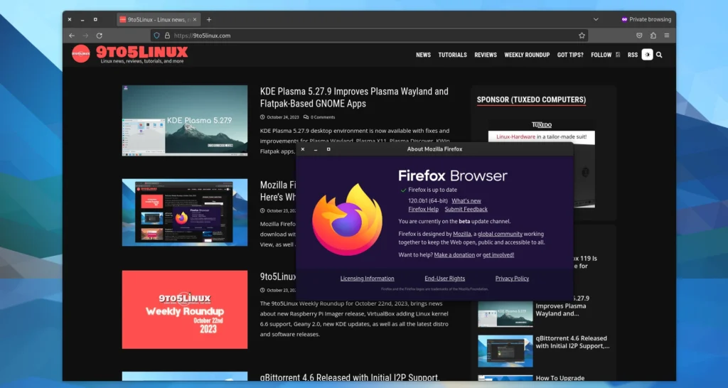 Firefox 120 to finally let ubuntu users import chromium browser.webp