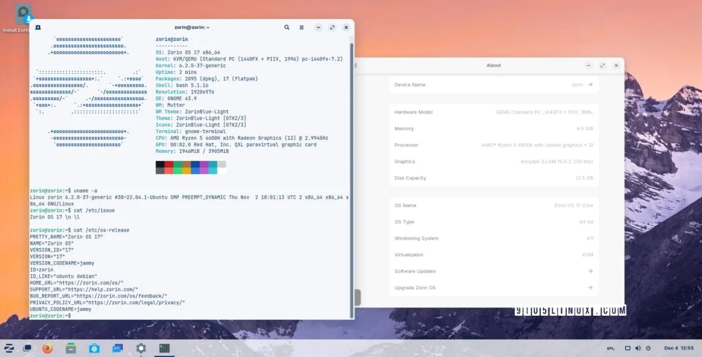 Zorin os 17 beta released with quick settings spatial desktop.webp