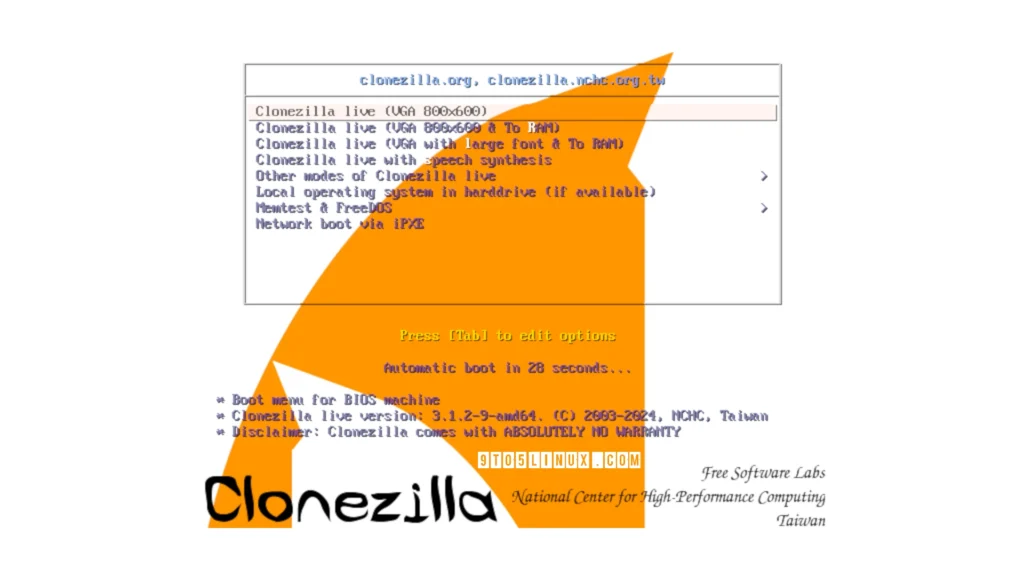 Clonezilla live 312 released with linux kernel 66 lts and.webp