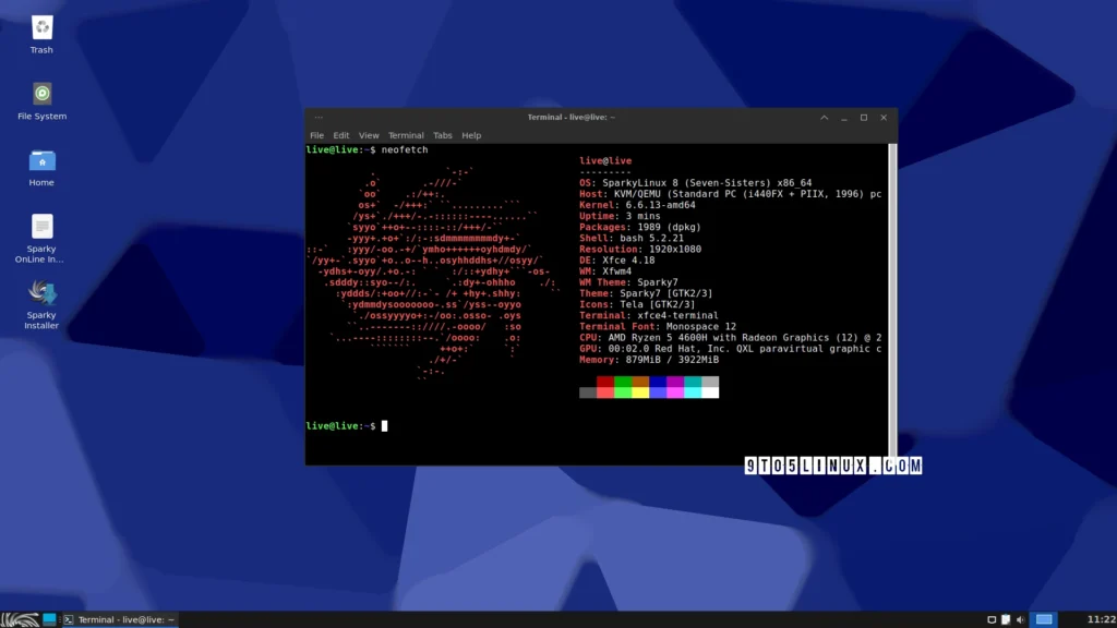 Sparkylinux 202402 improves cli installer adds more debian trixie updates.webp