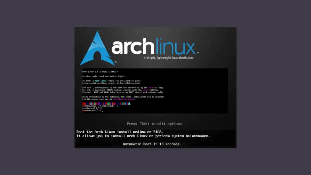 Latest arch linux iso release brings linux kernel 68 updated.webp