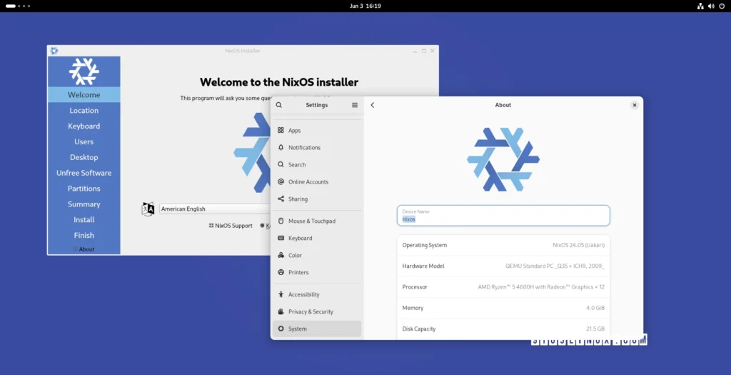 Nixos 24.05 arrives with linux 6.6 lts, gnome 46, kde