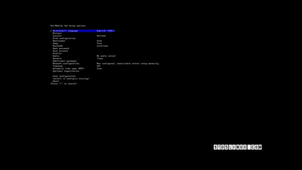 Archinstall 2.8.2 arch linux installer speeds up mirror loading and