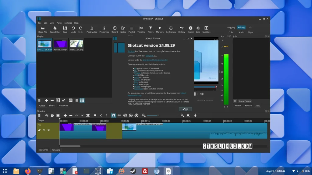 Shotcut 24.08 open source video editor is out with new subtitle