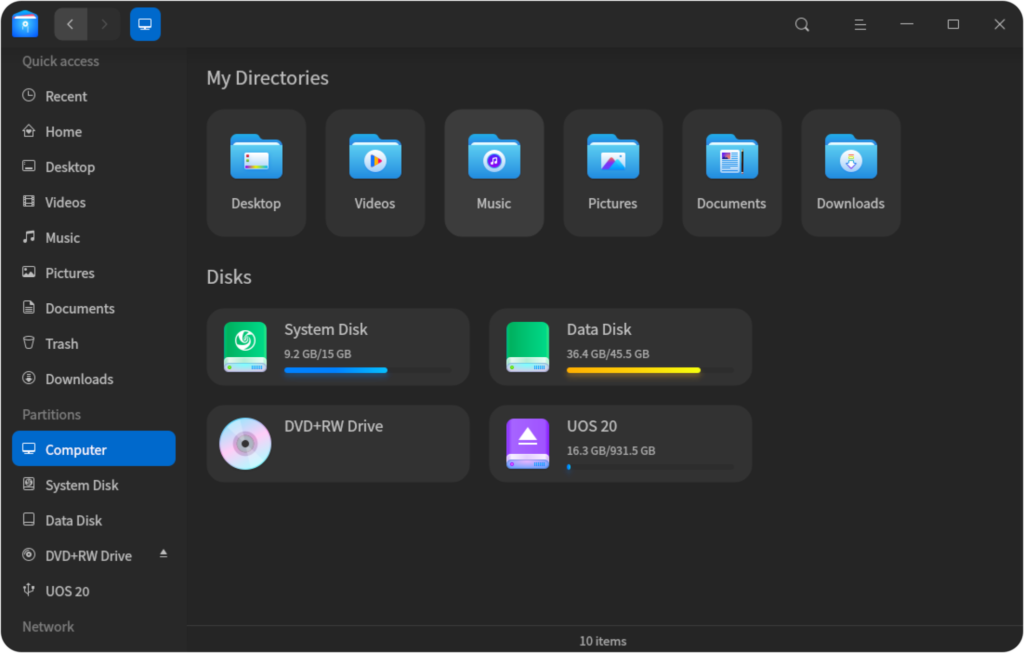 Deepin file manager ubuntu linux