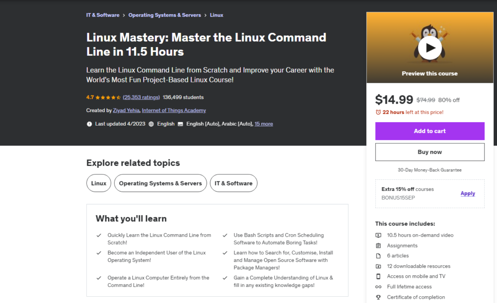 Linux mastery linux command course