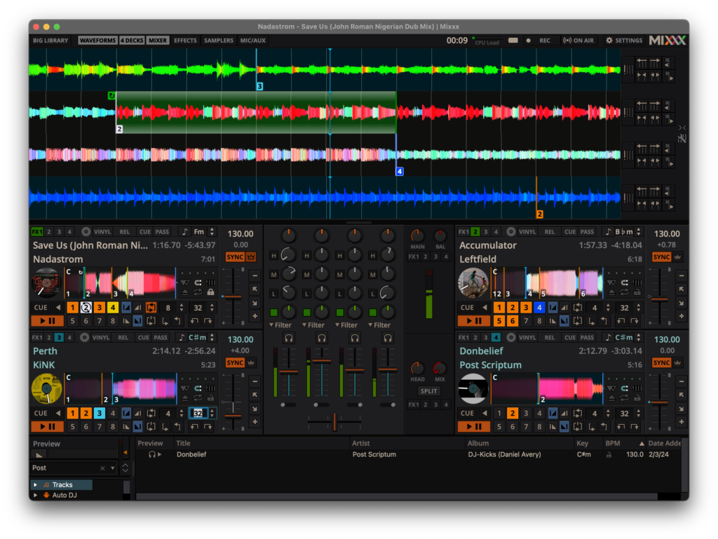 Mixxx screenshot