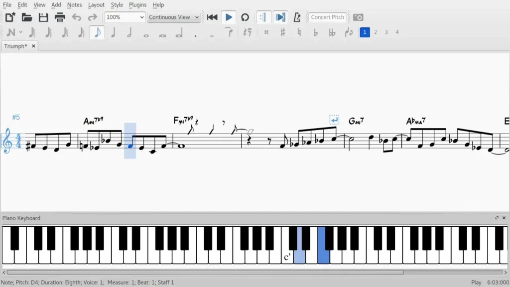 Musescore screenshot