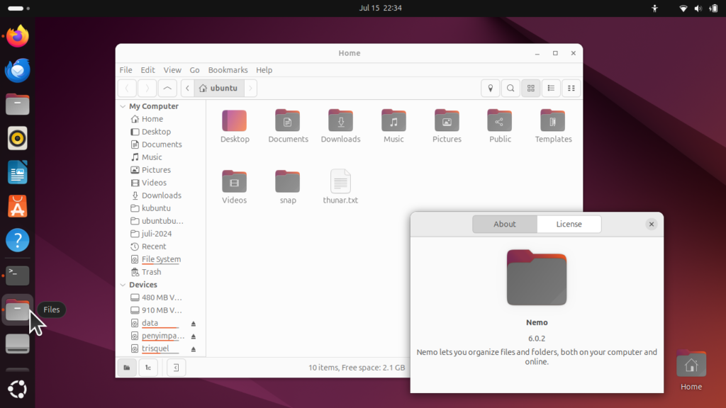 Nemo ubuntu linux