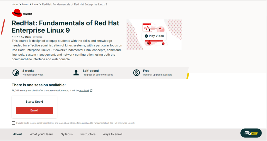 Redhat fundamentals linux 9