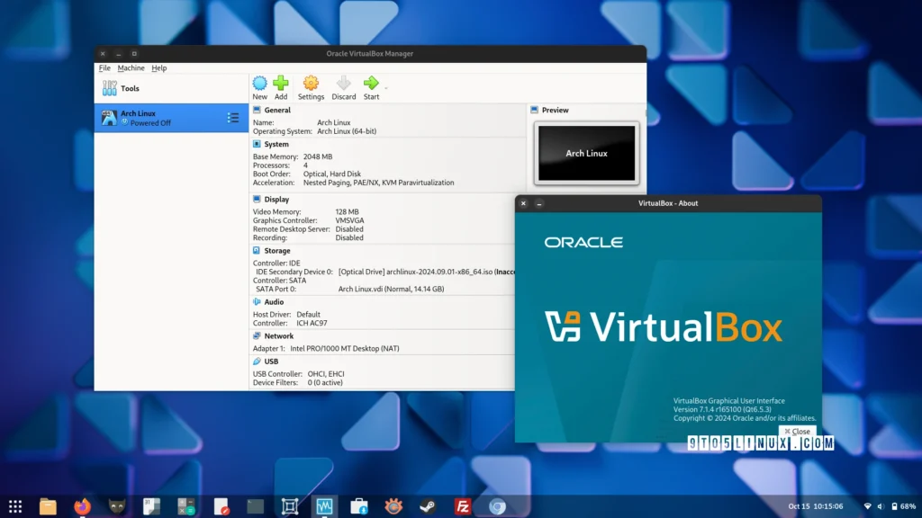 Virtualbox 7.1.4 adds initial support for linux kernel 6.12 and