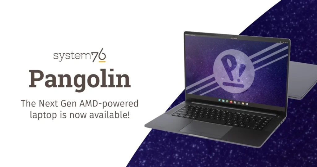 System76 refreshes their amd powered pangolin linux laptop with 2k display