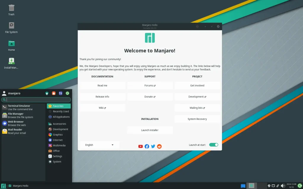 Manjaro gaming linux os