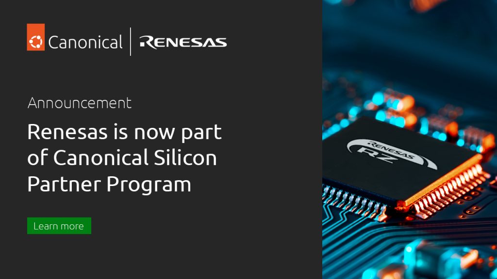 Canonical and Renesas Announce Partnership to Accelerate Innovation in Enterprise AI | Canonical