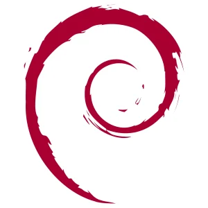 Debian logo popular linux distro